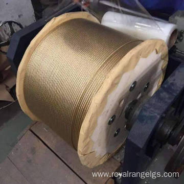 Brass coated steel cord for conveyor belt